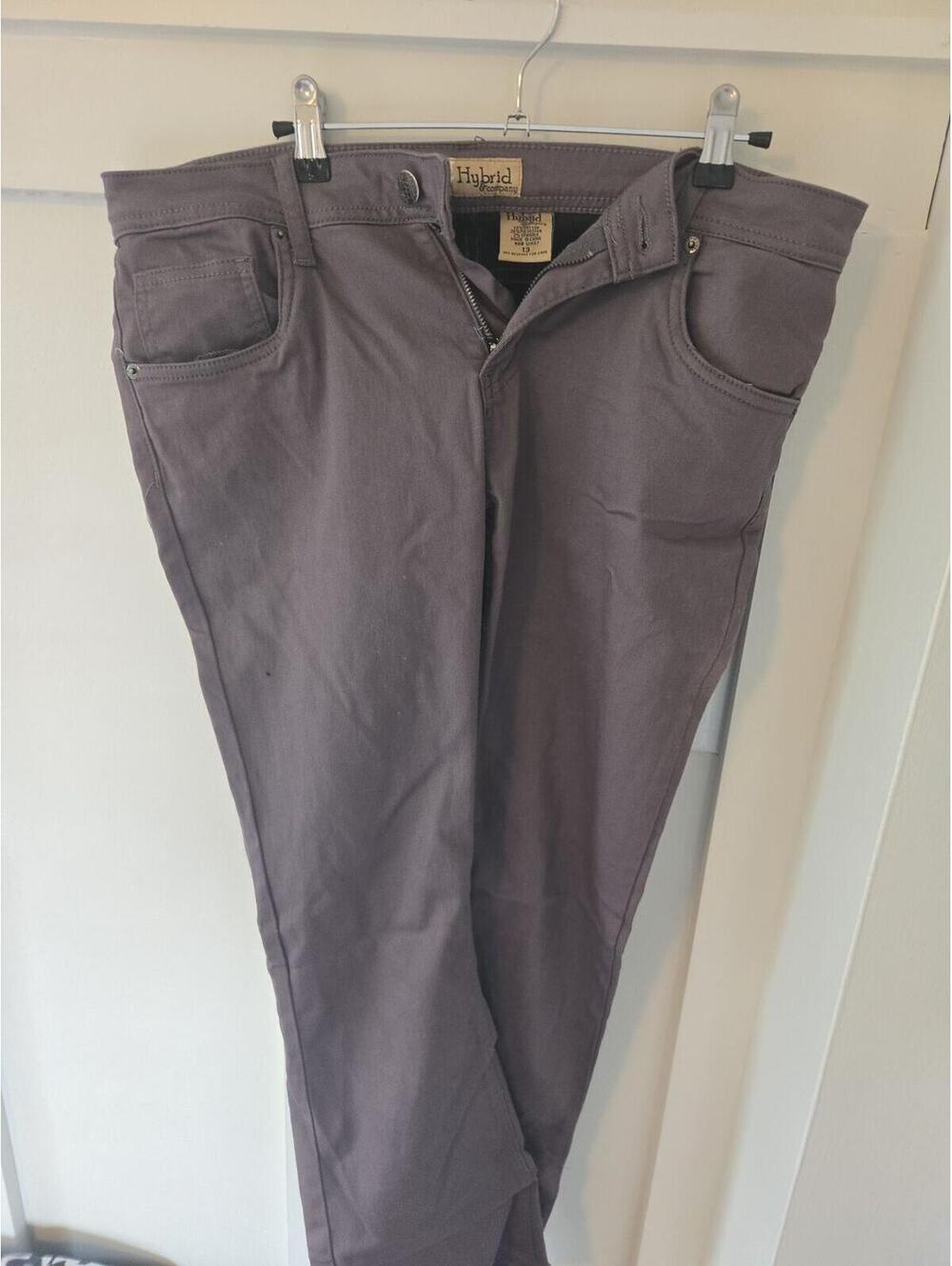 Hybrid & Company Charcoal Grey Stretch Twill Pants Size 13